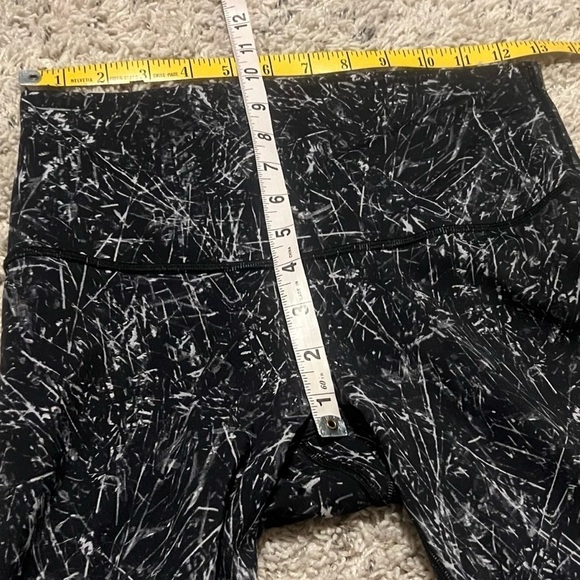 Lululemon Wunder Under High Rise Tight Nulux Alpine Black White 6 Leggings 28” - Picture 8 of 13